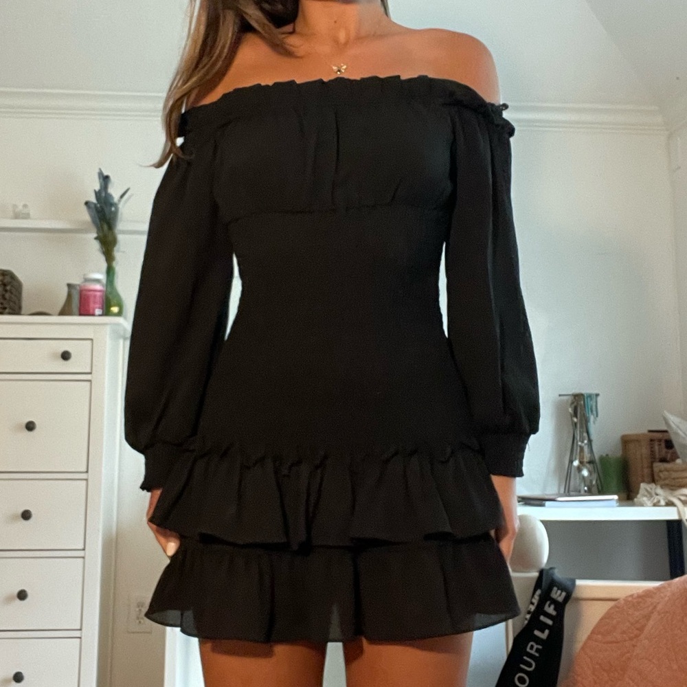 Princess polly black mini dress